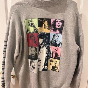 Taylor Swift Eras Tour Grey Quarter Zip